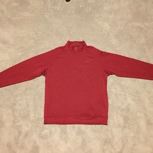 XXL Red Under Armour ColdGear Quarter Zip